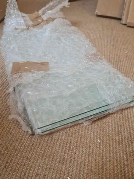 Photo of free Glass shelves plus shelf stoppers (SW12 Balham) #1