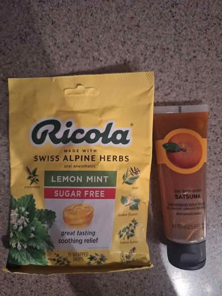 Photo of free Cough drops, body scrub and lotions (Holly Springs, on Fuquay side) #1