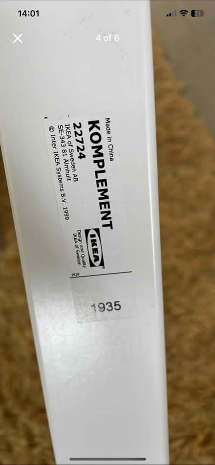 Photo of free IKEA Pull Out Hanging Rail (Hassocks, BN6) #2