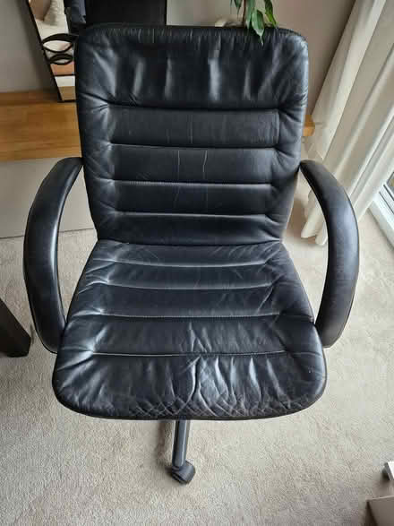 Photo of free Faux leather office chair (Teddington TW11) #1