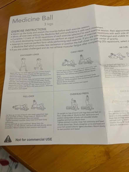 Photo of free Ennis Fitness Medicine Ball 3 kgs (Furzton MK4) #2