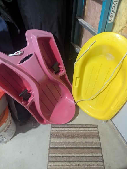 Photo of free plastic kids sleds (Pepperell NH border) #1