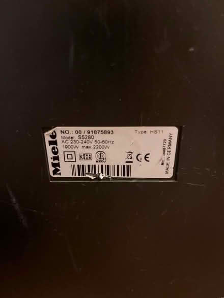 Photo of free Miele Vacuum Cleaner (Comeytrowe CP TA1) #3