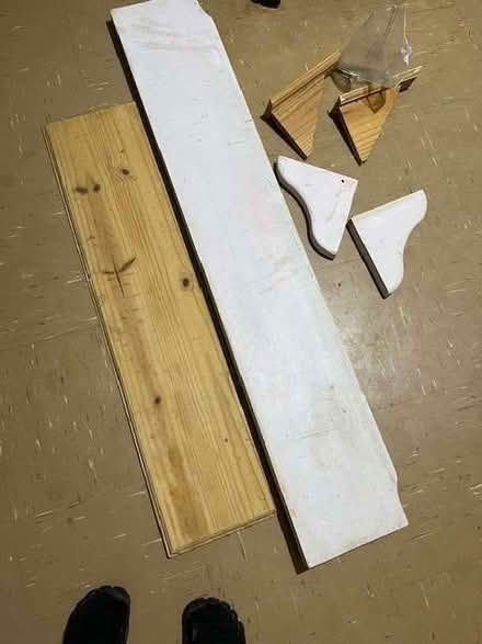 Photo of free 2 wooden shelves (Bennetts End HP3) #1