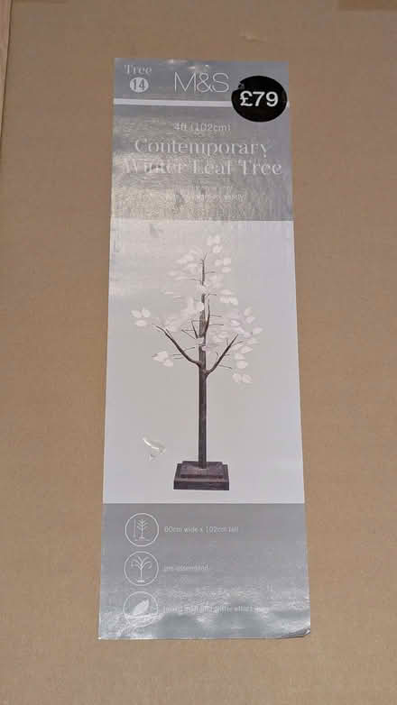 Photo of free Pair of M&S Winter Leaf Trees (Ivinghoe Aston LU7) #2