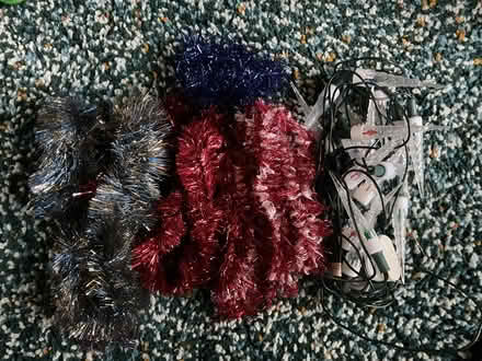 Photo of free Icicle Christmas tree lights , few pieces of tinsel (Middleton Junction OL9) #1