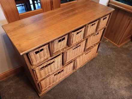 Photo of free Sideboard with wicker drawers (Clifton NG11) #1