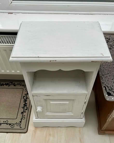 Photo of free Wood pine side table (Epsom KT19) #1