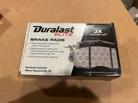Photo of free New Duralast Elite Brake Pads DE976 (Olney) #1