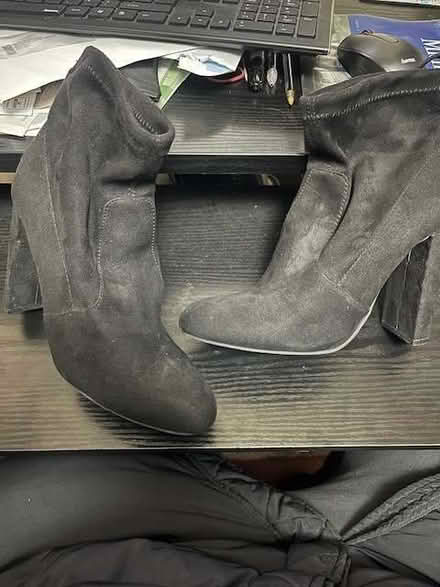 Photo of free 4inch heel Black Suede Boots size 7 (Beckenham BR3) #1