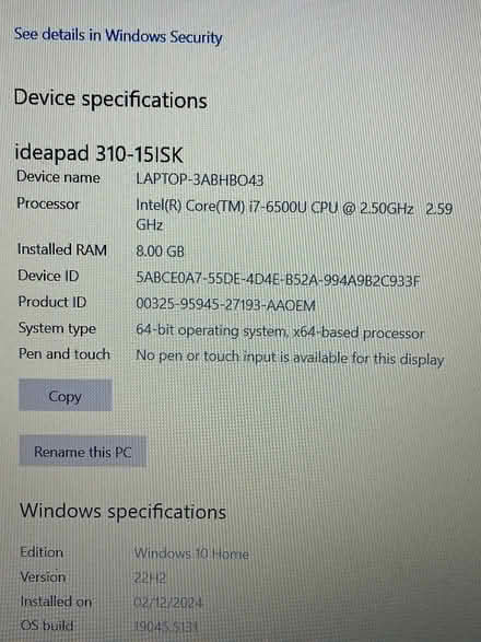Photo of free Lenovo laptop (Canonbury N1) #2