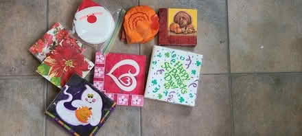 Photo of free Holiday paper napkins (Evanston- Dempster & Chicago) #1