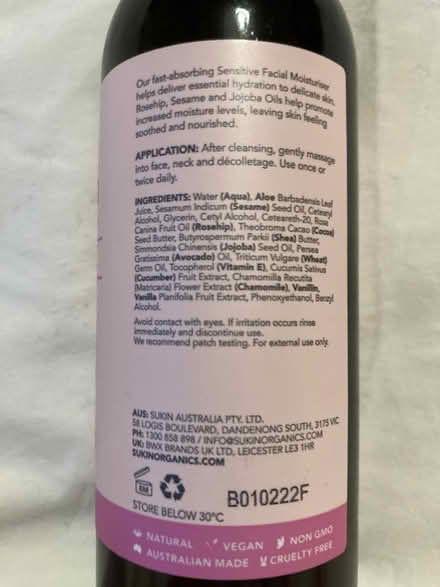 Photo of free Facial moisturiser (Bournville Station) #3