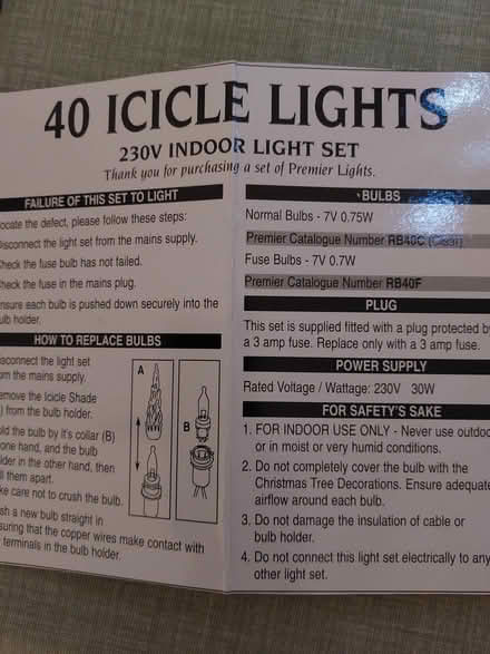 Photo of free Indoor Icicle Christmas Lights (Welwyn AL6) #3