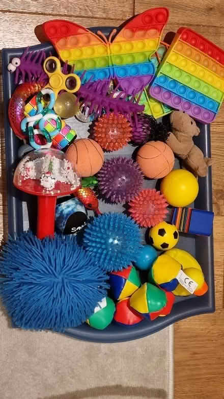 Photo of free Jumble of kids fidget things, bouncy balls (Old Coulsdon CR5) #1