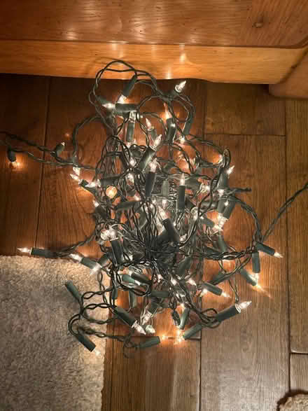 Photo of free Baubles. Mainly gold. And lights (Merstham RH1) #2