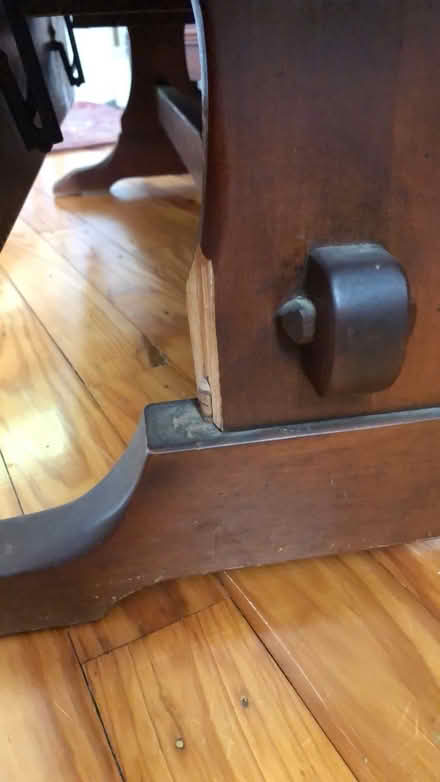 Photo of free Coffee table with folding sides (Brown university) #3