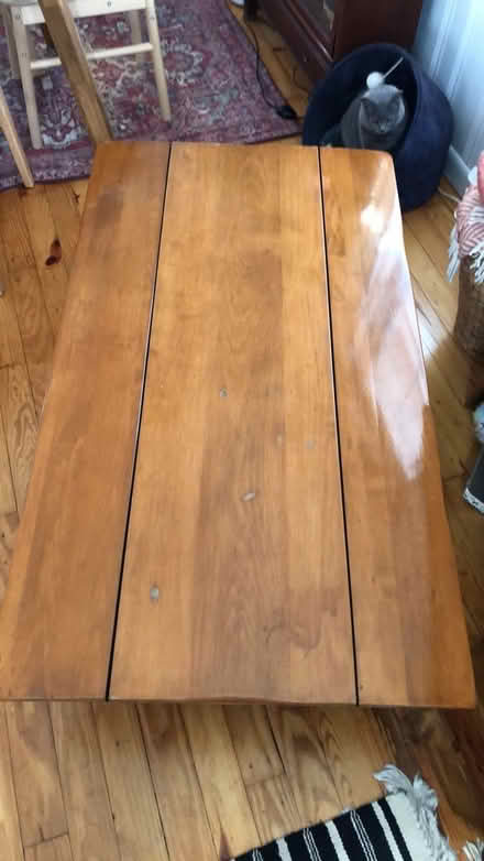 Photo of free Coffee table with folding sides (Brown university) #4