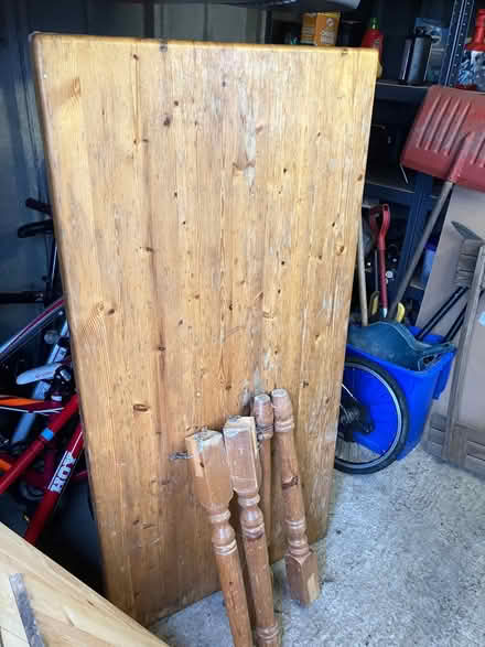 Photo of free Pine dining table (Norton Lees S8) #1