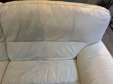 Photo of free Large 3 Seater Sofa - Cream - leather (Teddington TW11) #4