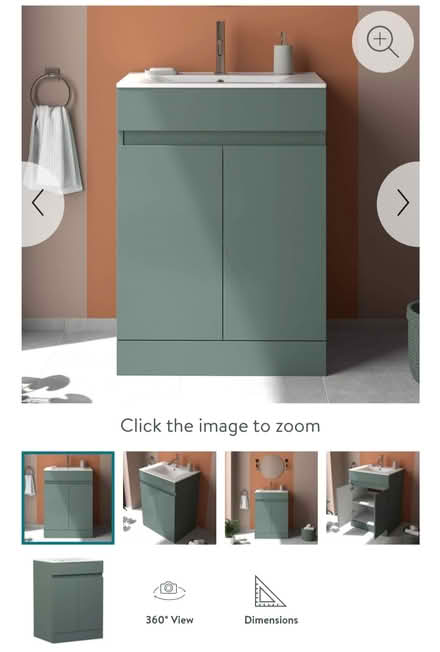 Photo of free New sage green vanity unit (Epsom KT19) #1