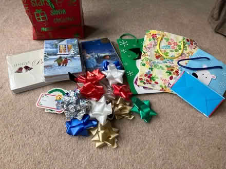 Photo of free Unused Christmas cards and gift ribbons (Monks Orchard CR0) #1