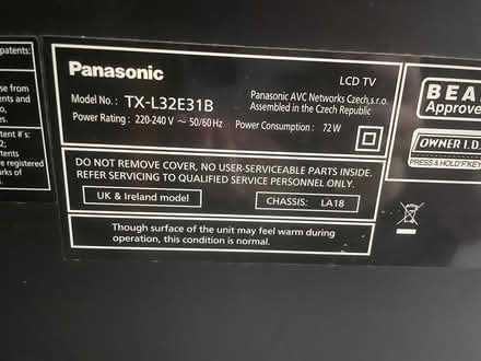 Photo of free Panasonic TV (Hartington Road BN2) #2