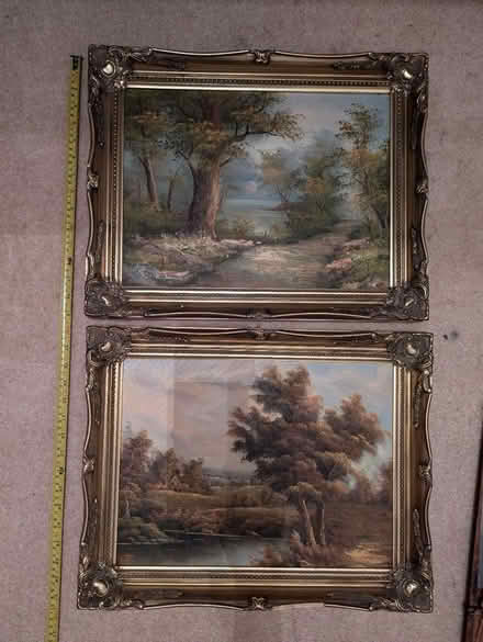 Photo of free Pair of original oil paintings (Hatchford, nr Cobham KT11) #1