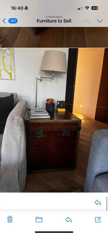 Photo of free Crocodile skin textured trunk/table (SW3) #1