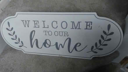 Photo of free Wooden sign welcome to our home (Crawley down RH10) #1