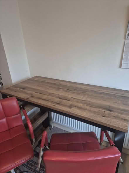 Photo of free Breakfast Bar Table & 2 Red Chairs (BS16) #3