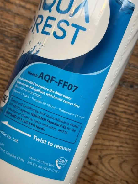 Photo of free Water filters for fridge freezer x2 (Chiswick W4) #2