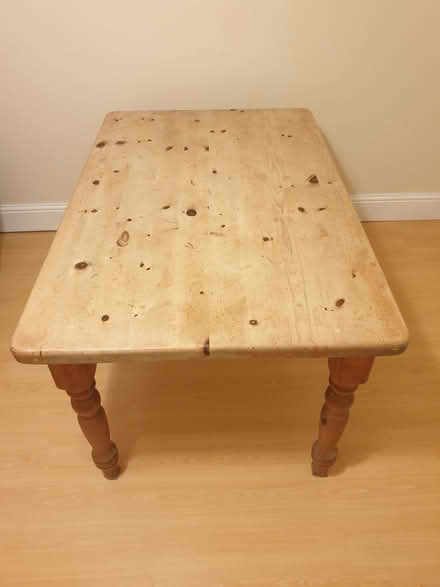 Photo of free Country pine kitchen table (Crookes S10) #1