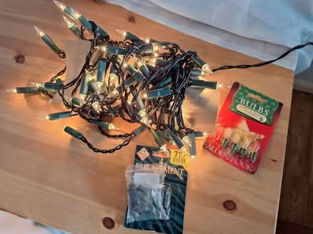 Photo of free Christmas tree lights (mains) with spare bulbs. (Canford Heath BH17) #1