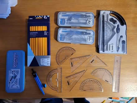 Photo of free Various Pencils And School Geometry Sets (Purbrook PO7) #1