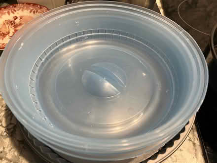 Photo of free 2 x plastic microwave/food covers (Chelsfield BR6) #2