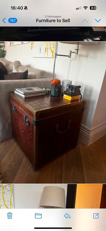 Photo of free Crocodile skin textured trunk/table (SW3) #2