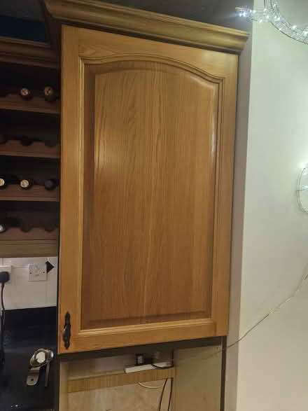 Photo of Old oak style kitchen cupboard door (Southwick near Trowbridge BA14) #1