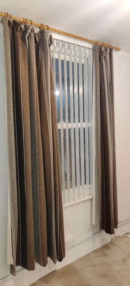 Photo of free Curtains with wooden poles (E9, south Hackney) #2