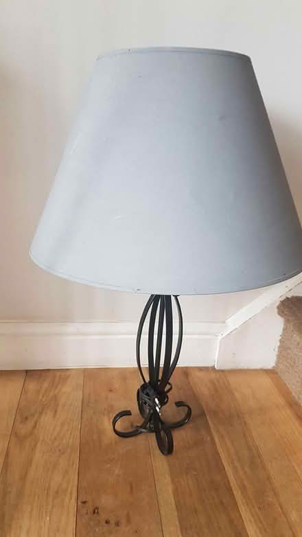 Photo of free Black metal lamp stand (Staplecross TN32) #1