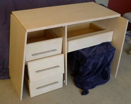 Photo of free Dismantled 'Sharp' Desk Unit with Drawers (Hassocks BN6) #1