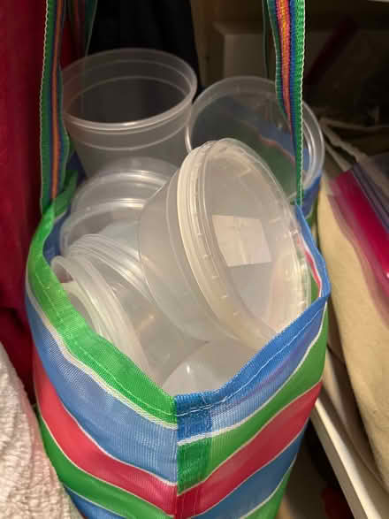 Photo of free Many plastic containers (Brookline) #1