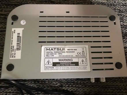 Photo of free Digital terrestrial receiver Matsui (Chesham HP5) #2