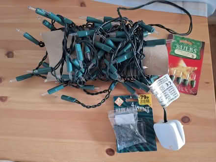 Photo of free Christmas tree lights (mains) with spare bulbs. (Canford Heath BH17) #2