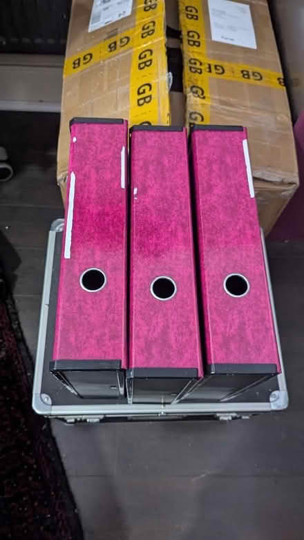 Photo of free 3 box files - pink (Montpelier Road area BN1) #1