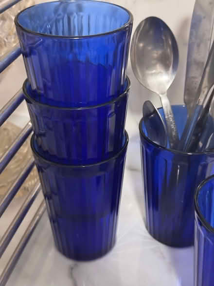 Photo of free 6 cobalt blue cups (BR5) #1