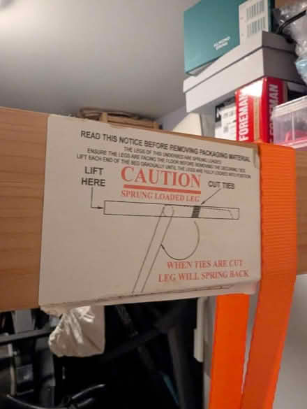 Photo of free Pop up wooden single bed frame (Oxford OX2) #2