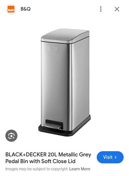 Photo of free 20L metal bin (SE24) #1