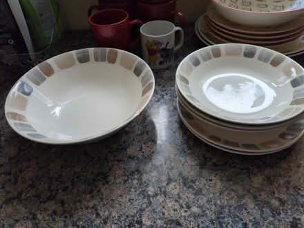 Photo of free Mix of mugs, small and big plates, pasta bowls (Shirley B90) #2