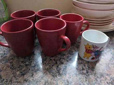 Photo of free Mix of mugs, small and big plates, pasta bowls (Shirley B90) #3